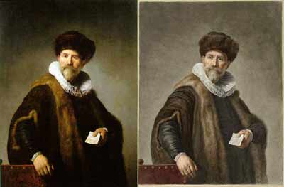Schilderij Rembrandten Kopie A. Delfos
