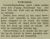 Artikel in De Westlander d.d. 28-8-1931 over de verdrinkingsdood van de 3-jarige Johanna Petronella Maria